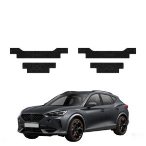 Komplektas 4w1 Juoda techninė apsauginė danga slenksčiams Cupra Formentor (2020-2024) GRIZZ HeavyDuty Black