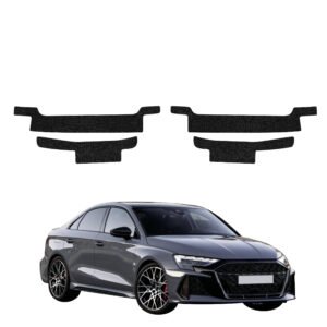 Komplektas 4w1 Juoda techninė apsauginė danga slenksčiams Audi RS3 (2025-2026) GRIZZ HeavyDuty Black