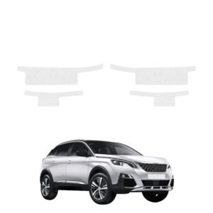 Komplektas 4w1 Bespalvė techninė apsauginė danga slenksčiams Peugeot 3008 (2016-2024) GRIZZ HeavyDuty Clear