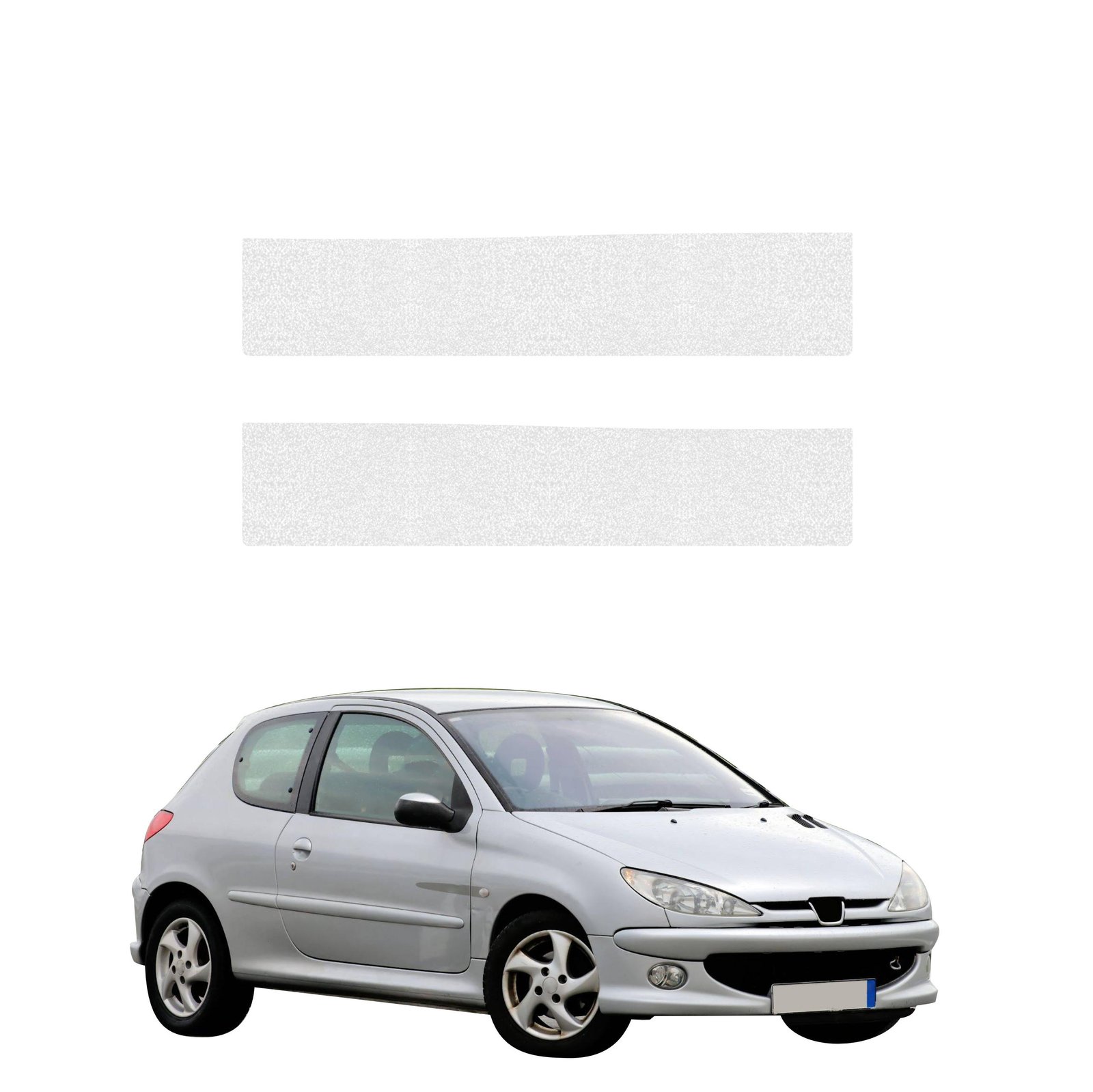 Bespalvė techninė apsauginė danga bagažinės slenksčiui Peugeot 206 (1998-2009) GRIZZ HeavyDuty Clear