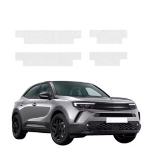 Komplektas 4w1 Bespalvė techninė apsauginė danga slenksčiams Opel Mokka (2021-2026) GRIZZ HeavyDuty Clear