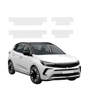 Komplektas 4w1 Bespalvė techninė apsauginė danga slenksčiams Opel Grandland (2021-2024) GRIZZ HeavyDuty Clear