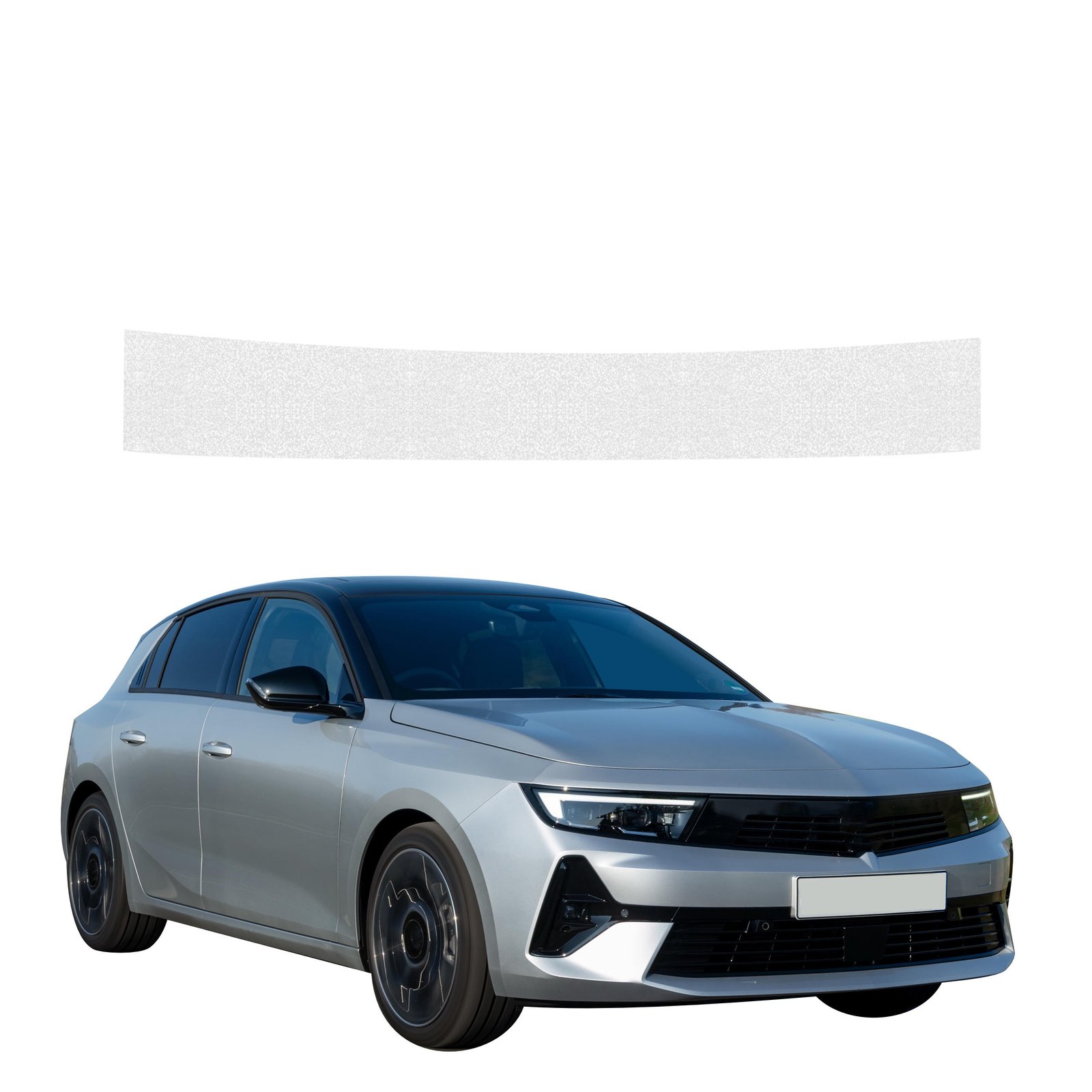 Bespalvė techninė apsauginė danga bagažinės slenksčiui Opel Astra (2021-2024) GRIZZ HeavyDuty Clear