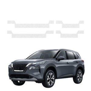 Komplektas 4w1 Bespalvė techninė apsauginė danga slenksčiams Nissan X-Trail Facelift (2024-2026) GRIZZ HeavyDuty Clear
