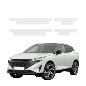 Komplektas 4w1 Bespalvė techninė apsauginė danga slenksčiams Nissan Qashqai 3 Facelift (2024-2026) GRIZZ HeavyDuty Clear