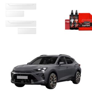 Komplektas 4w1 Juoda techninė apsauginė danga slenksčiams Audi R8 (2018-2023) GRIZZ HeavyDuty Black