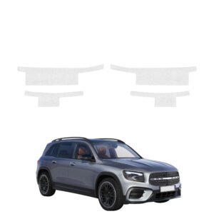Komplektas 4w1 Bespalvė techninė apsauginė danga slenksčiams Mercedes GLB 200 (2023-2026) GRIZZ HeavyDuty Clear