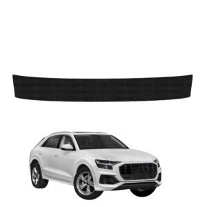 Juoda techninė apsauginė danga bagažinės slenksčiui Audi Q8 (2018-2026) GRIZZ HeavyDuty Black