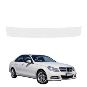 Bespalvė techninė apsauginė danga bagažinės slenksčiui Mercedes Benz C Klasa W204 Sedan Facelifting (2011-2014) GRIZZ HeavyDuty Clear