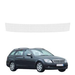 Bespalvė techninė apsauginė danga bagažinės slenksčiui Mercedes Benz C Klasa S204 universalas (2007-2011) GRIZZ HeavyDuty Clear