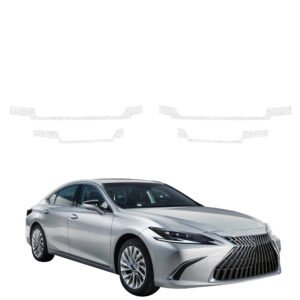 Komplektas 4w1 Bespalvė techninė apsauginė danga slenksčiams Lexus ES 300h (2021-2024) GRIZZ HeavyDuty Clear