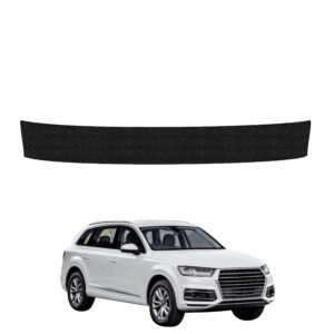 Juoda techninė apsauginė danga bagažinės slenksčiui Audi Q7 (2015-2019) GRIZZ HeavyDuty Black