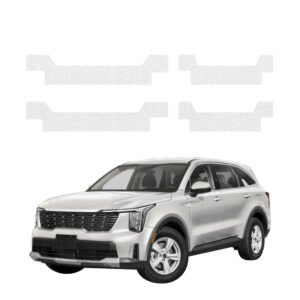 Komplektas 4w1 Bespalvė techninė apsauginė danga slenksčiams Kia Sorento (2023-2026) GRIZZ HeavyDuty Clear