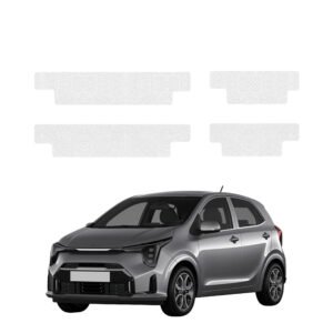 Komplektas 4w1 Bespalvė techninė apsauginė danga slenksčiams Kia Picanto (2023-2026) GRIZZ HeavyDuty Clear
