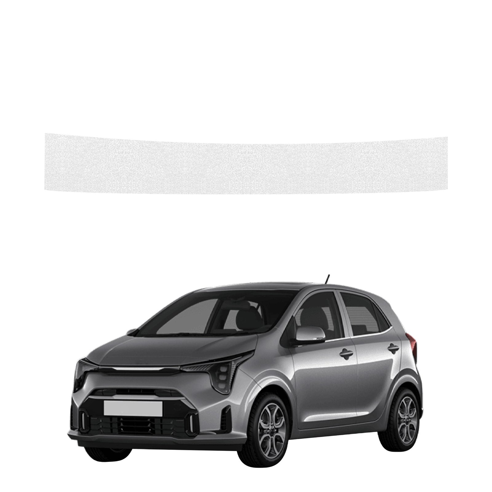 Bespalvė techninė apsauginė danga bagažinės slenksčiui Kia Picanto (2023-2026) GRIZZ HeavyDuty Clear