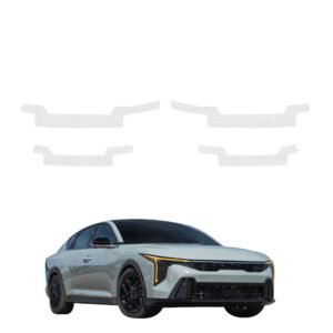 Komplektas 4w1 Bespalvė techninė apsauginė danga slenksčiams Kia K4 (2025-2026) GRIZZ HeavyDuty Clear