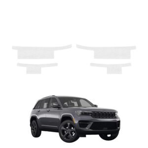 Komplektas 4w1 Bespalvė techninė apsauginė danga slenksčiams Jeep Grand Cherokee (2025-2026) GRIZZ HeavyDuty Clear