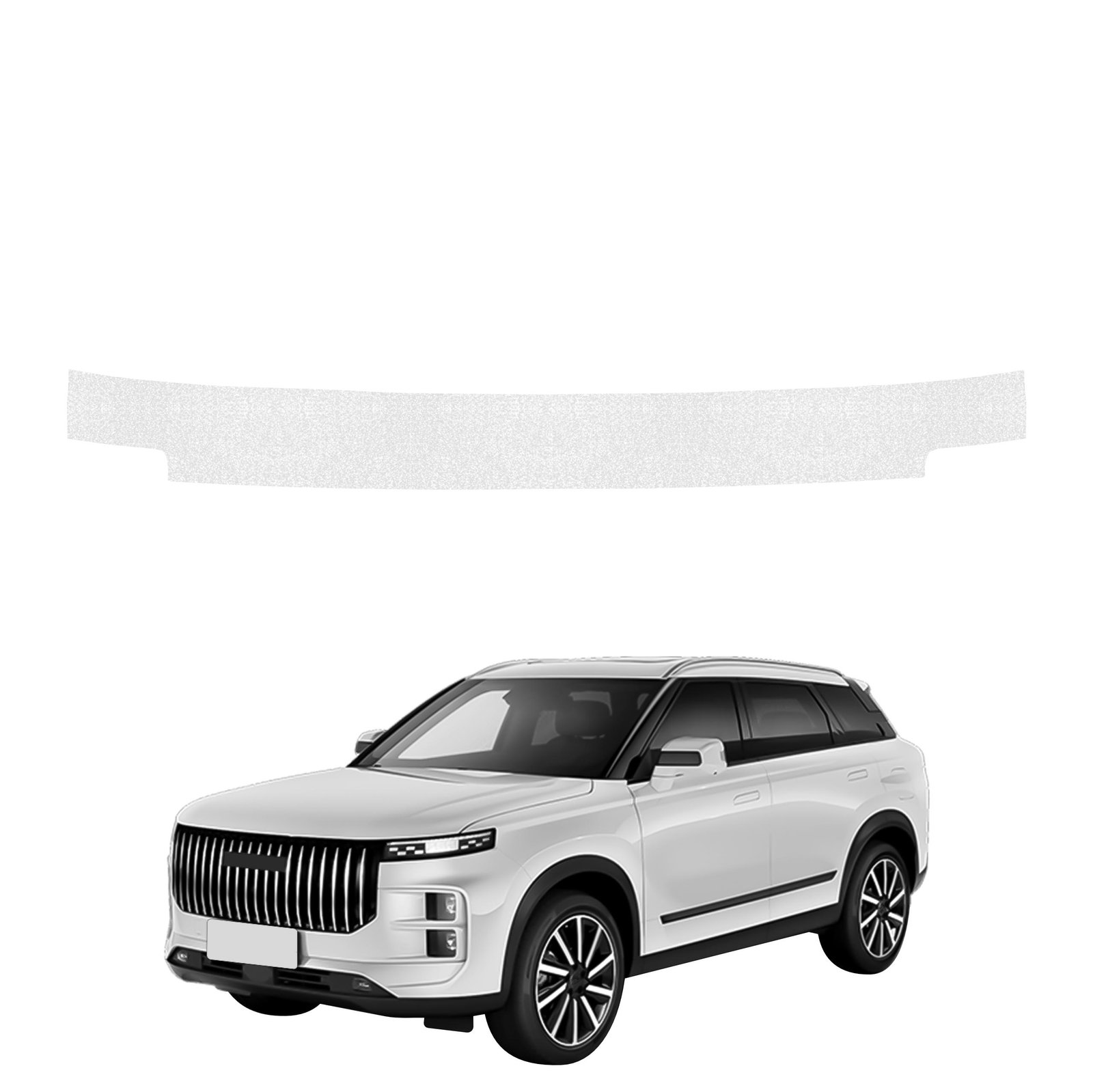 Bespalvė techninė apsauginė danga bagažinės slenksčiui Jaecoo J7 (2024-2026) GRIZZ HeavyDuty Clear