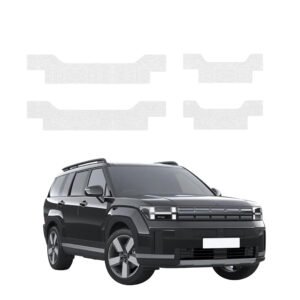 Komplektas 4w1 Bespalvė techninė apsauginė danga slenksčiams Hyundai Santa Fe (2023-2026) GRIZZ HeavyDuty Clear