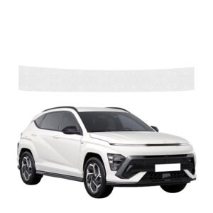Bespalvė techninė apsauginė danga bagažinės slenksčiui Hyundai Kona N-Line (2023-2026) GRIZZ HeavyDuty Clear