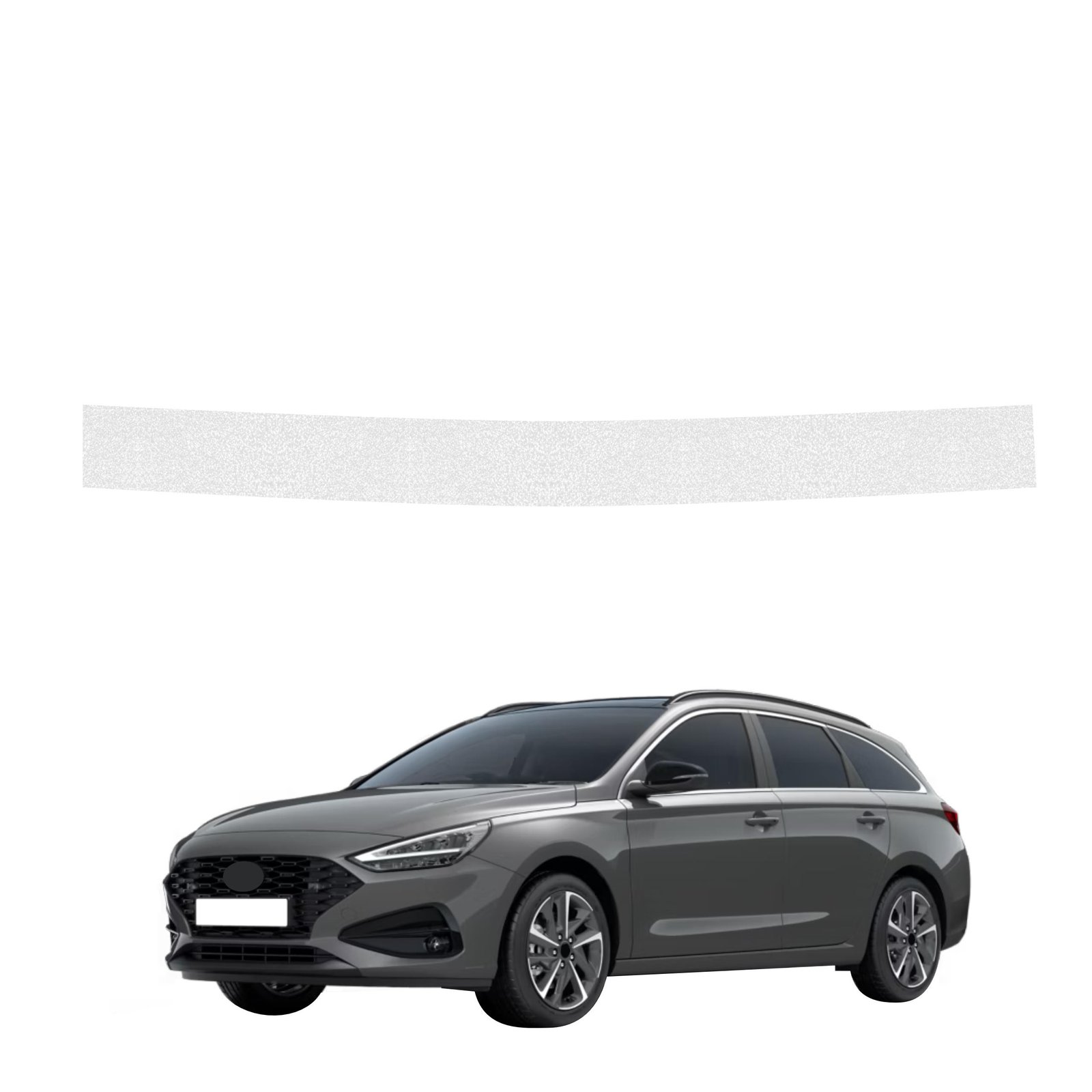 Bespalvė techninė apsauginė danga bagažinės slenksčiui Hyundai i30 Wagon (2020-2026) GRIZZ HeavyDuty Clear