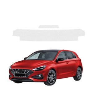 Komplektas 2w1 Bespalvė techninė apsauginė danga bagažinės slenksčiui Hyundai i30 hečbekas (2020-2026) GRIZZ HeavyDuty Clear
