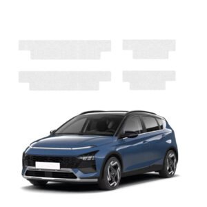 Komplektas 4w1 Bespalvė techninė apsauginė danga slenksčiams Hyundai Bayon (2024-2026) GRIZZ HeavyDuty Clear