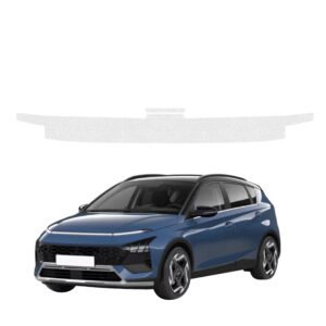 Komplektas 2w1 Bespalvė techninė apsauginė danga bagažinės slenksčiui Hyundai Bayon (2024-2026) GRIZZ HeavyDuty Clear
