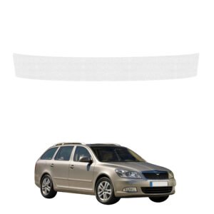 Bespalvė techninė apsauginė danga bagažinės slenksčiui Skoda Octavia 2 universalas Facelifting (2008-2013) GRIZZ HeavyDuty Clear