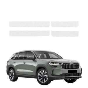 Komplektas 4w1 Bespalvė techninė apsauginė danga slenksčiams Skoda Kodiaq 2 (2024-2026) GRIZZ HeavyDuty Clear