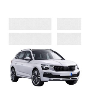 Komplektas 4w1 Bespalvė techninė apsauginė danga slenksčiams Skoda Kamiq (2019-2025) GRIZZ HeavyDuty Clear