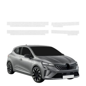 Komplektas 4w1 Bespalvė techninė apsauginė danga slenksčiams Renault Clio (2023-2024) GRIZZ HeavyDuty Clear