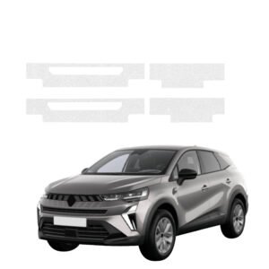 Komplektas 4w1 Bespalvė techninė apsauginė danga slenksčiams Renault Captur (2024-2026) GRIZZ HeavyDuty Clear