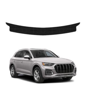 Juoda techninė apsauginė danga bagažinės slenksčiui Audi Q5 (2020-2025) GRIZZ HeavyDuty Black