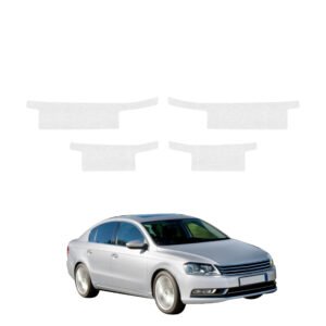 Komplektas 4w1 Bespalvė techninė apsauginė danga slenksčiams Volkswagen Passat B7 Sedan (2010-2014) GRIZZ HeavyDuty Clear