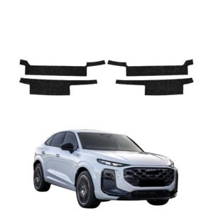 Komplektas 4w1 Juoda techninė apsauginė danga slenksčiams Audi Q3 Sportback (2025-2026) GRIZZ HeavyDuty Black