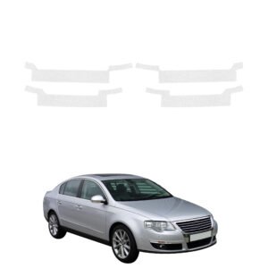 Komplektas 4w1 Bespalvė techninė apsauginė danga slenksčiams Volkswagen Passat B6 Sedan (2005-2010) GRIZZ HeavyDuty Clear