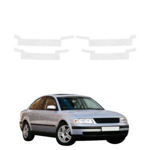 Komplektas 4w1 Bespalvė techninė apsauginė danga slenksčiams Volkswagen Passat B5 Sedan (1996-2000) GRIZZ HeavyDuty Clear
