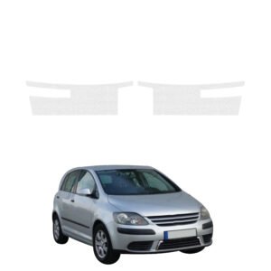 Komplektas 2w1 Bespalvė techninė apsauginė danga slenksčiams Volkswagen Golf Plus hečbekas 5D (2004-2008) GRIZZ HeavyDuty Clear