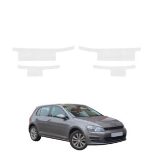 Komplektas 4w1 Bespalvė techninė apsauginė danga slenksčiams Volkswagen Golf 7 hečbekas 5D (2012-2020) GRIZZ HeavyDuty Clear
