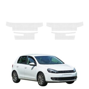 Komplektas 4w1 Bespalvė techninė apsauginė danga slenksčiams Volkswagen Golf 6 hečbekas 5D (2008-2013) GRIZZ HeavyDuty Clear