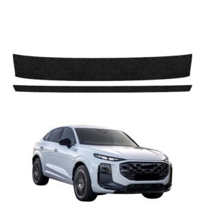 Komplektas 2w1 Juoda techninė apsauginė danga bagažinės slenksčiui Audi Q3 Sportback (2025-2026) GRIZZ HeavyDuty Black