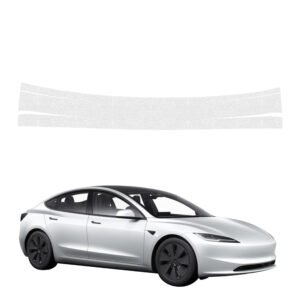 Bespalvė techninė apsauginė danga bagažinės slenksčiui Tesla Model 3 (2021-2025) GRIZZ HeavyDuty Clear