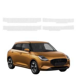 Komplektas 4w1 Bespalvė techninė apsauginė danga slenksčiams Suzuki Swift (2024-2026) GRIZZ HeavyDuty Clear