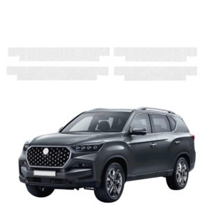 Komplektas 4w1 Bespalvė techninė apsauginė danga slenksčiams SsangYong Rexton (2023-2026) GRIZZ HeavyDuty Clear