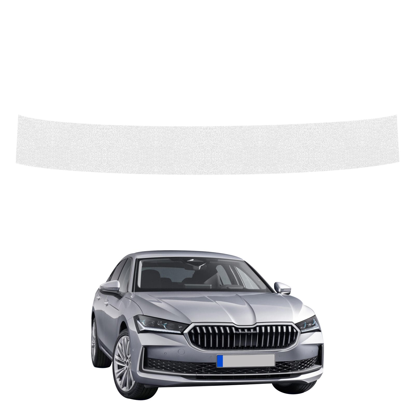 Bespalvė techninė apsauginė danga bagažinės slenksčiui Skoda Superb 4 Liftback (2024-2026) GRIZZ HeavyDuty Clear