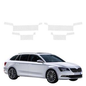 Komplektas 4w1 Bespalvė techninė apsauginė danga slenksčiams Skoda Superb 3 Combi (2016-2019) GRIZZ HeavyDuty Clear