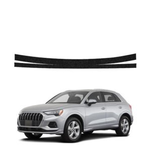 Juoda techninė apsauginė danga bagažinės slenksčiui Audi Q3 Sportback (2018-2025) GRIZZ HeavyDuty Black