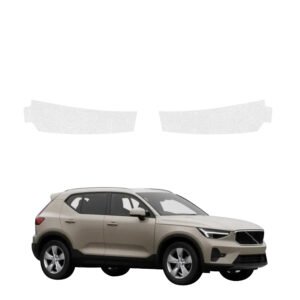 Komplektas 2w1 Bespalvė techninė apsauginė danga bagažinės slenksčiui Volvo XC40 (2022-2026) GRIZZ HeavyDuty Clear