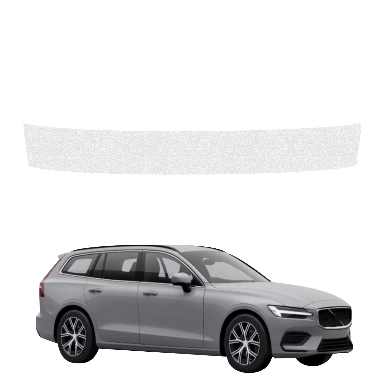Bespalvė techninė apsauginė danga bagažinės slenksčiui Volvo V60 (2026) GRIZZ HeavyDuty Clear